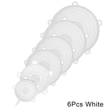 Load image into Gallery viewer, 6 Pcs Reusable Food Packaging Cover Silicon Food Fresh-Keep Sealing Cap Vacuum Stretch Silicone Lids Kitchen Silicone Cover