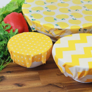 Reusable Beeswax Food Wraps Washable Food Storage Bags Organic Beeswax Cloth Wrap Silicone Food Wrap Replacement for Sandwich